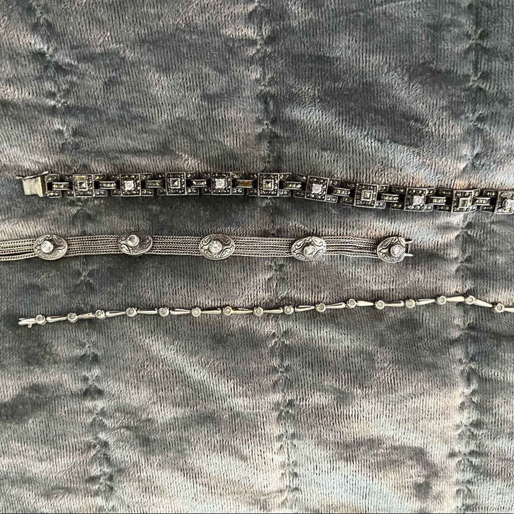 3 tennis bracelets
